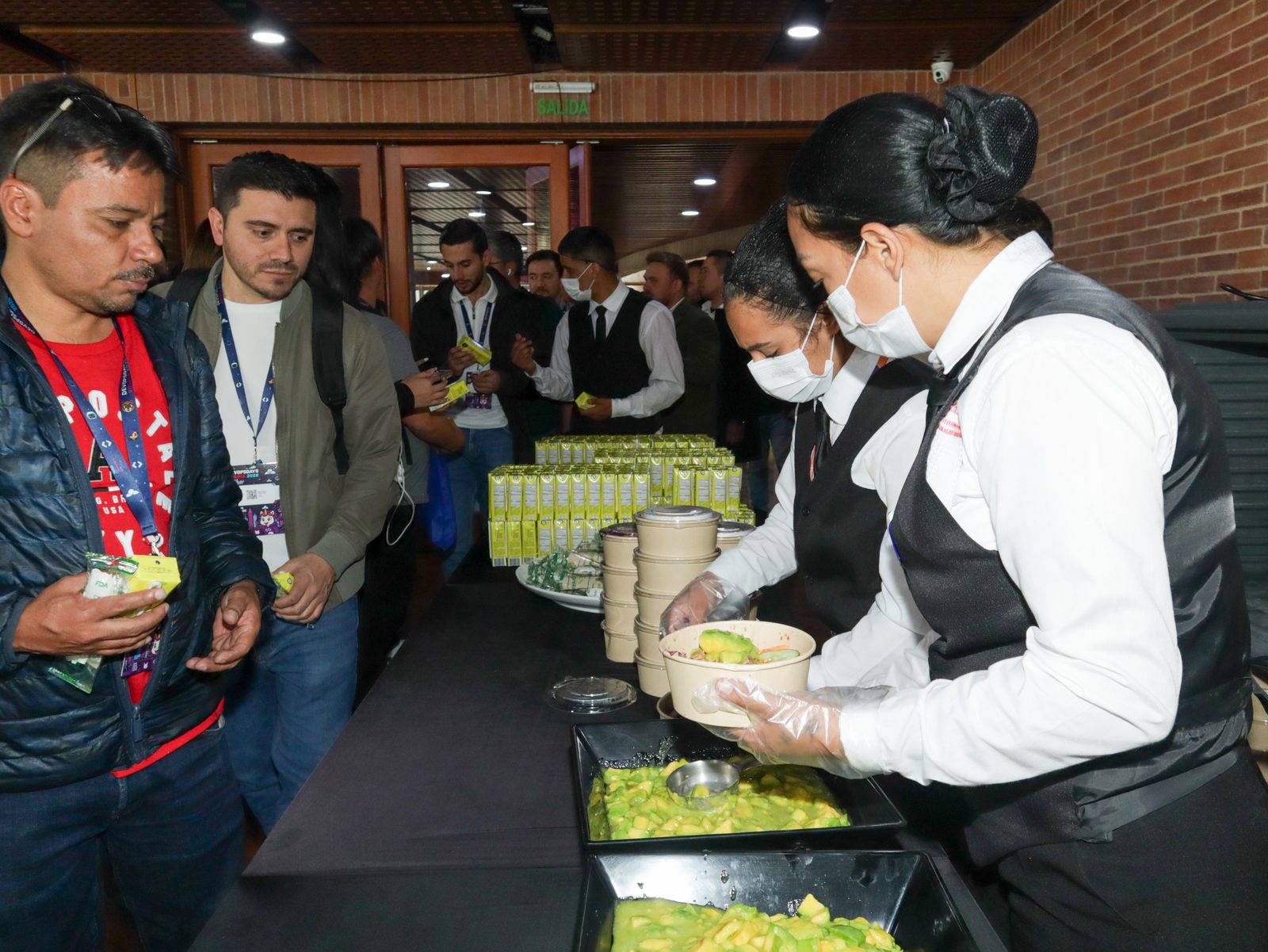 Servicio de alimentación en el lobby